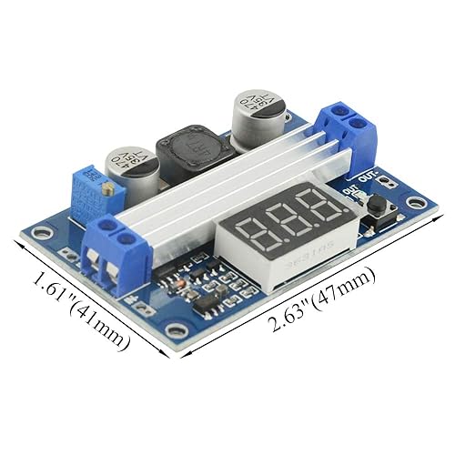 Miniatura 5 de XINGYHENG Módulo regulador de refuerzo ajustable de alta potencia DC-DC Entrada 3.0  35V a salida 3.5  35 V 100 W con pantalla digital Voltímetro