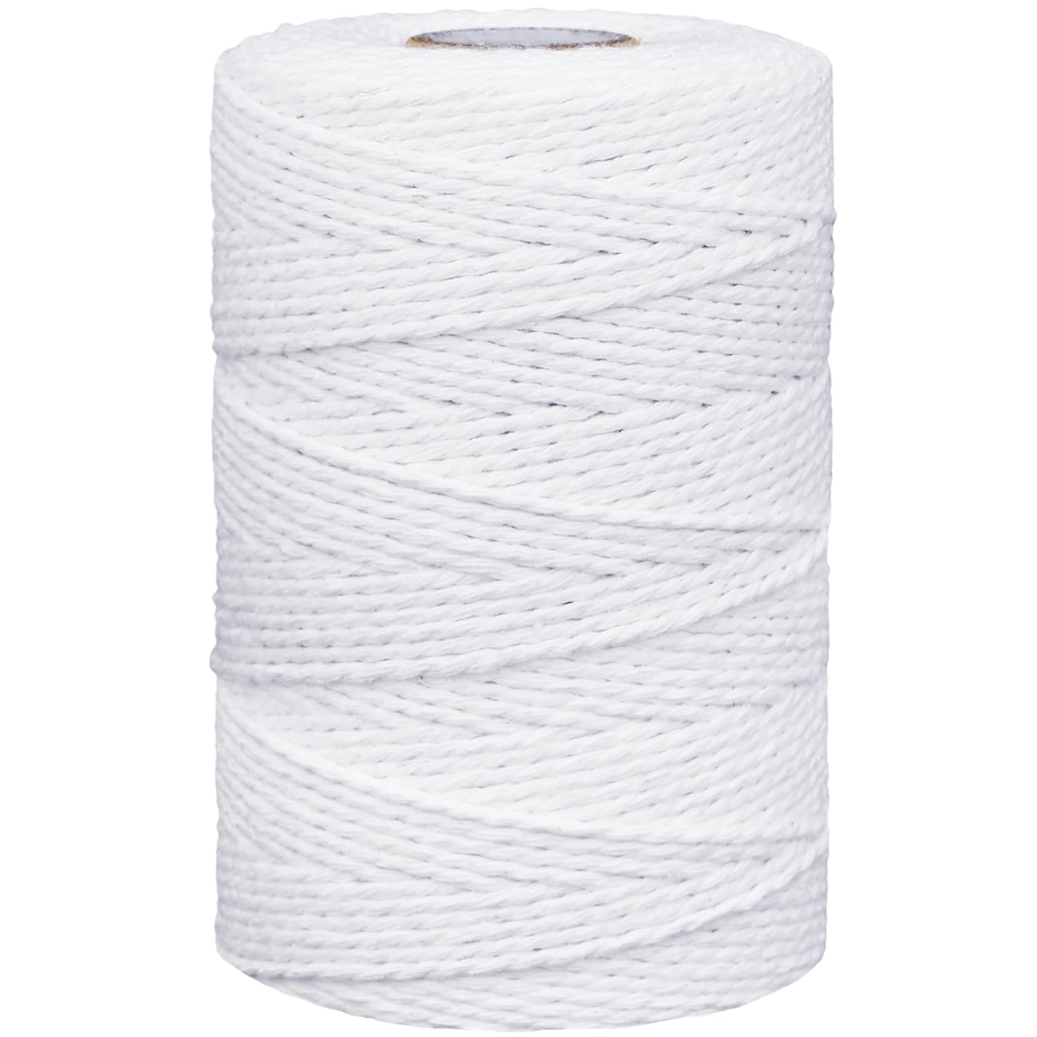Twine String,500 Feet Cotton Butchers Kitchen Twine String Cooking for Crafts Roasting Gift Wrapping DIY Decoration Gardening Packing Materials,White