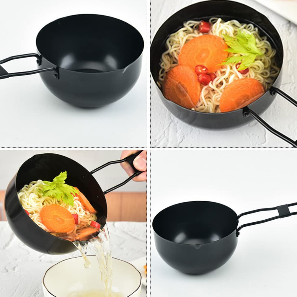 Garnek na mleko rondel garnek do zupy: rondel ze stali nierdzewnej mały garnek do gotowania tygiel z uchwytem do steków jajko smażony ryż ramen płatki owsiane zupa czekoladowe cukierki jedzenie