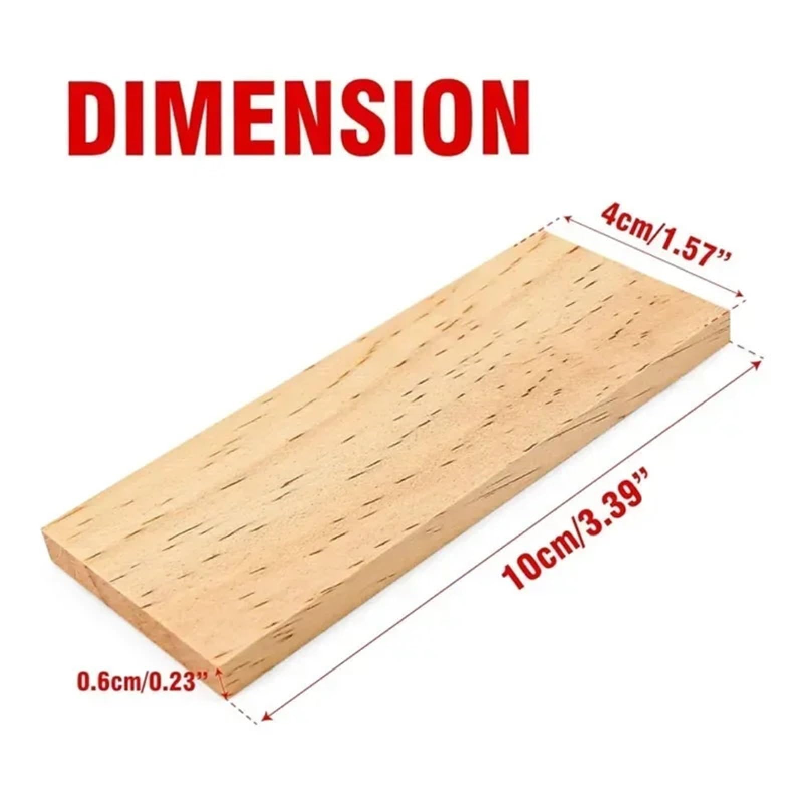 Pannelli di Legno Grezzo Bordo rettangolare di blocchi legno non finiti da 10 pezzi for dipinti, artigianato d'arte fai-da-te, modelli architettonici