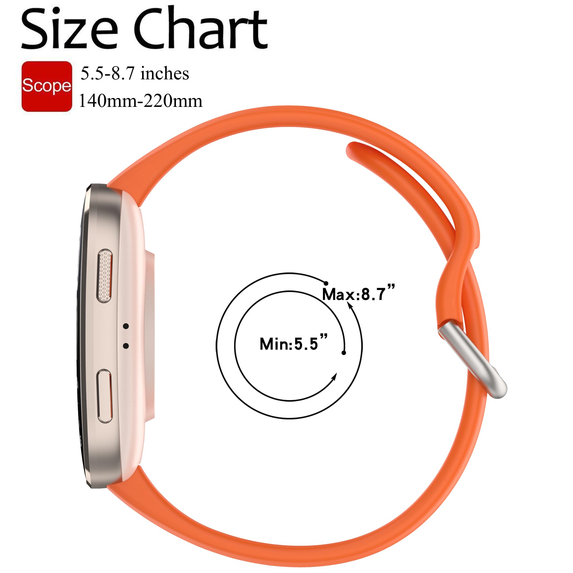 Correa para Amazfit Bip 6/Bip 5, correa de repuesto de silicona de liberación rápida de 22 mm para reloj inteligente Amazfit GTR 4/3/3 Pro/2/2e/GTR de 47 mm (sin rastreador)