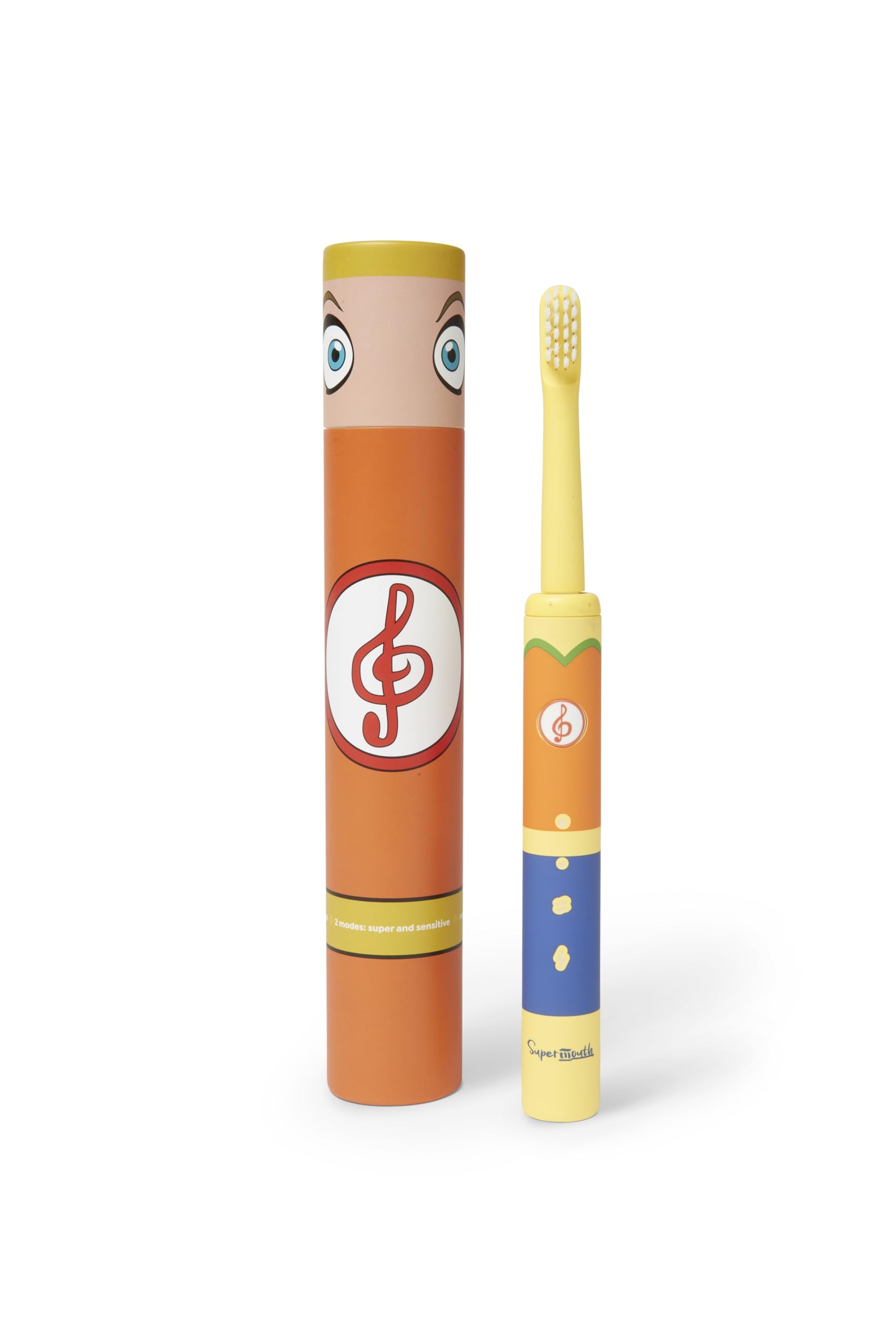SuperMouth Smile Sidekick Sonic Toothbrush for Kids - Rechargeable, 3 Cleaning Modes, Ultra Soft Bristles, 2 Minute Timer, Replaceable Brush Head - Includes Augmented Reality Sticker-image-14