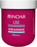 Inoar, Liso Extraordinário Máscara Capilar Antifrizz com Brilho Espelhado 500g