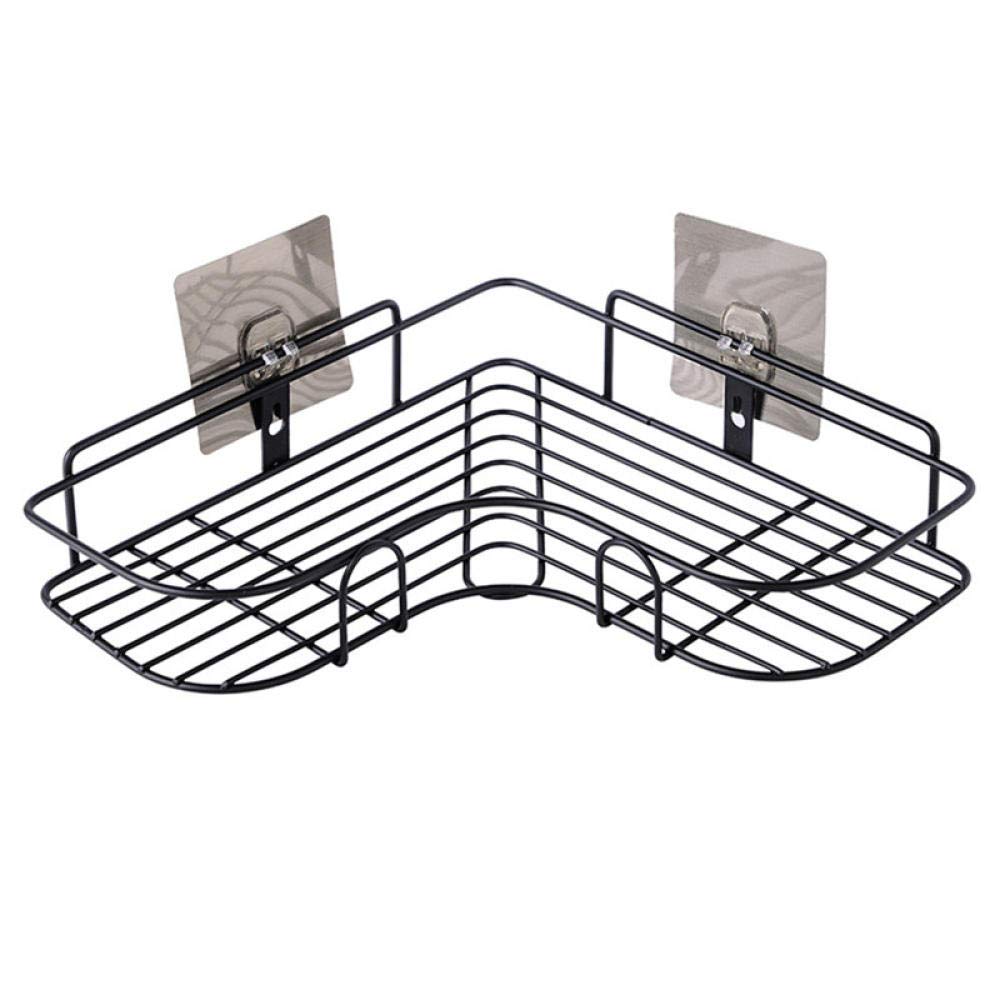 Draining Rack Bathroom Shelf Rack Bath Iron Storage Shelf Corner Basket Kitchen Storage Organizer Tray-A