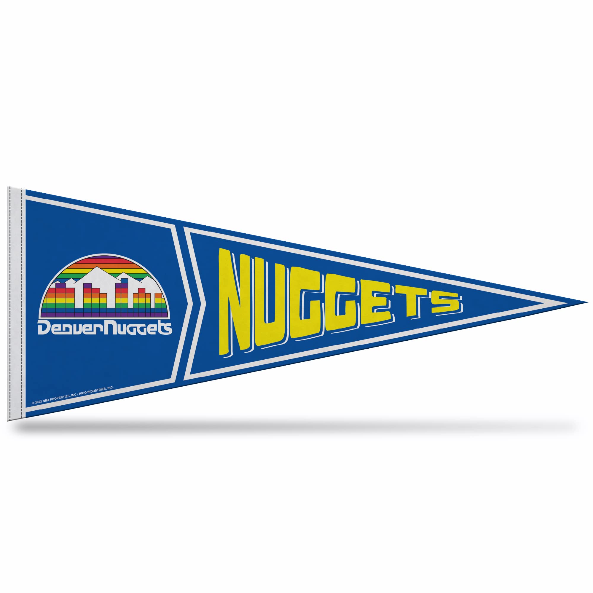 Rico Industries NBA Basketball 12" x 30" Felt Wall Décor Pennant - Great for Home/Bed Room/Man Cave Décor