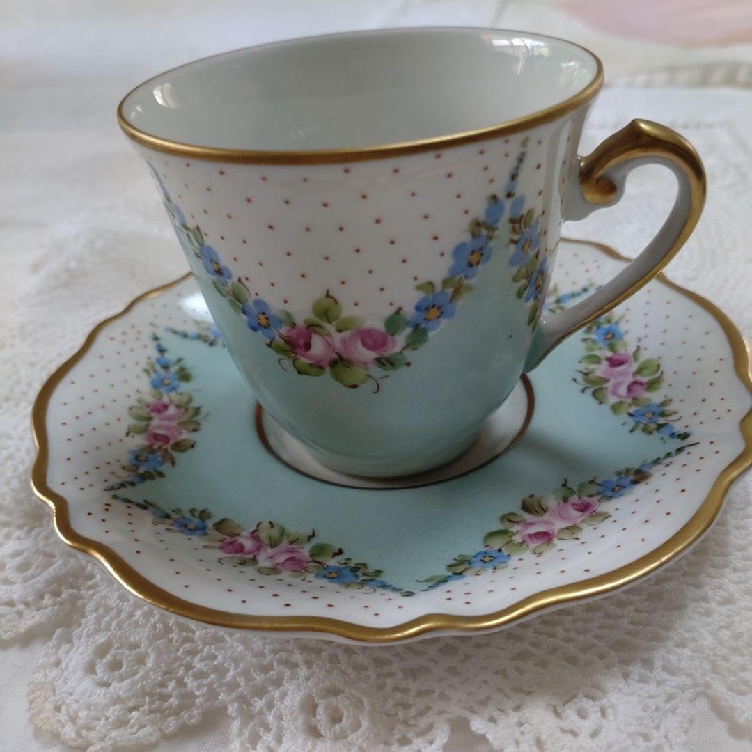 フランス製アンティーク アビランド お花のようなプレート3枚セット