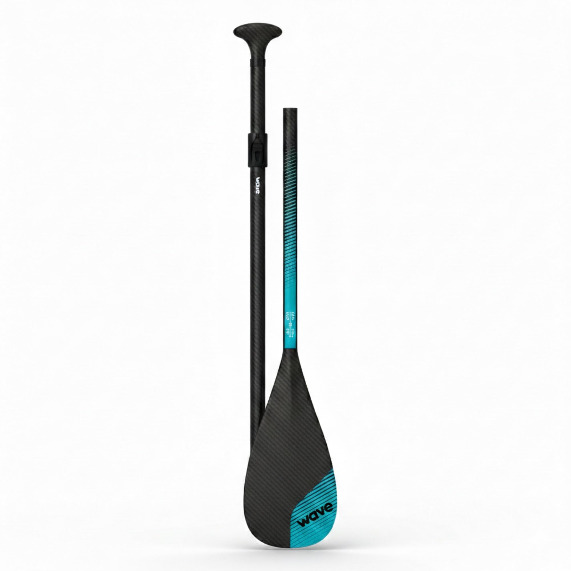 WAVE Pro Carbon Fibre SUP Paddle | Elite 3-Piece Adjustable Stand Up Paddleboard Paddle | Ultra-Lightweight & High-Stiffness
