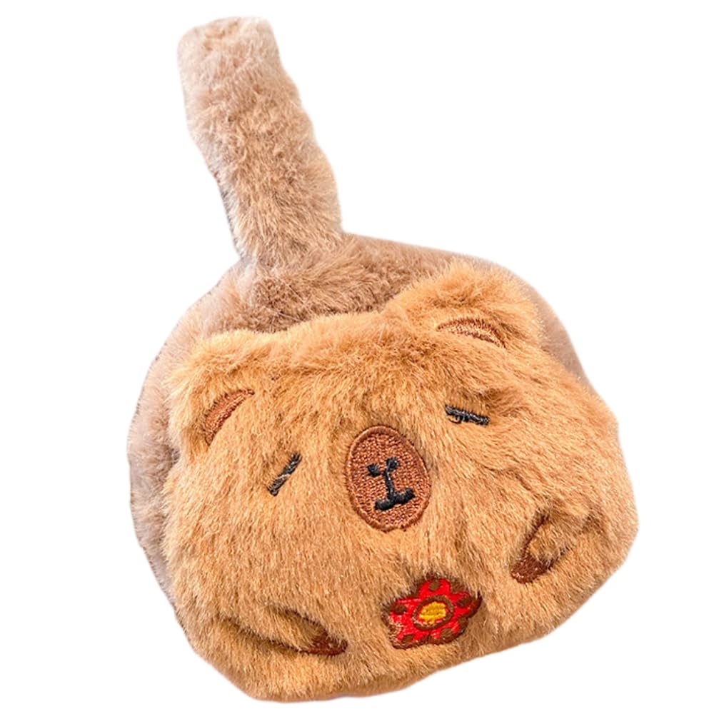 OMEIU Store Kids Boy Girl Earmuffs Winter Fleece Thermal Outdoor Warm Plush Ear Warmer (Capybara)