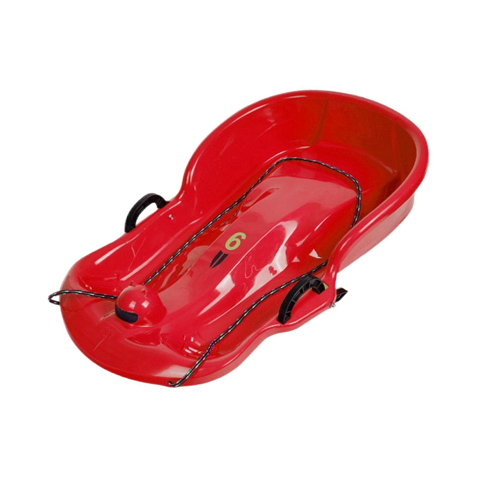 Luge Double Humain Luge de Neige Poignée Cordon Freins Siège Double PETG Adapté Aux Enfants Balades Jardin Loisirs Hiver Fêtes