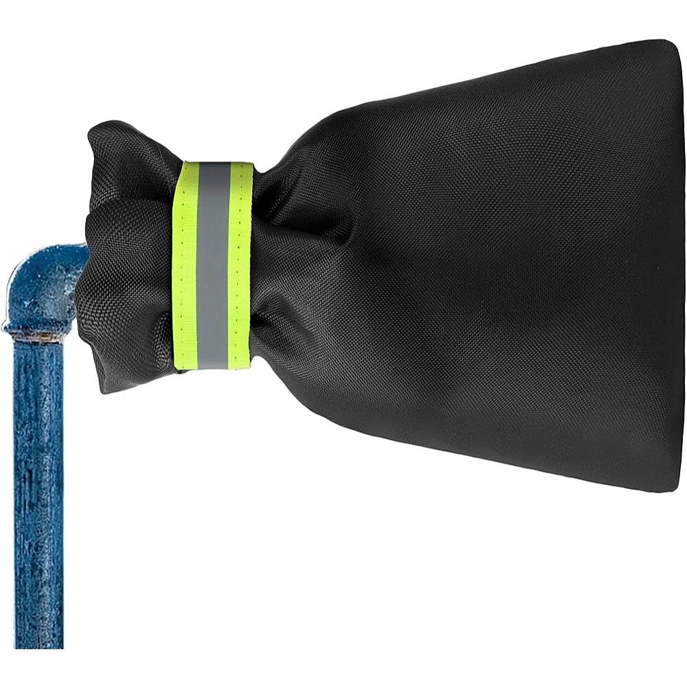 Outdoor Tap Cover for Winter Protector with Reflective Strip, Waterproof Thickened Protects Your Tap from Freezing Bursting