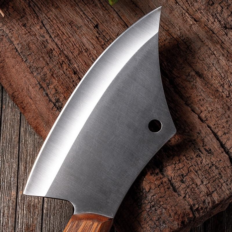 Meat Cleaver,Cleaver Knife Kitchen Chef Knife For Fish Meat Stand Boning Razor Sharp Slaughtering Fish Slicing Knife Cook Tools
