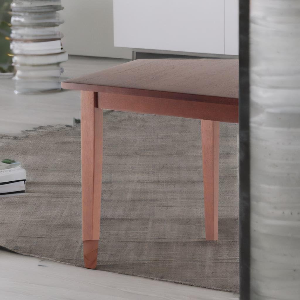 Ergode Compact Wood Dining Table - Walnut Finish, Solid Construction, Easy Assembly