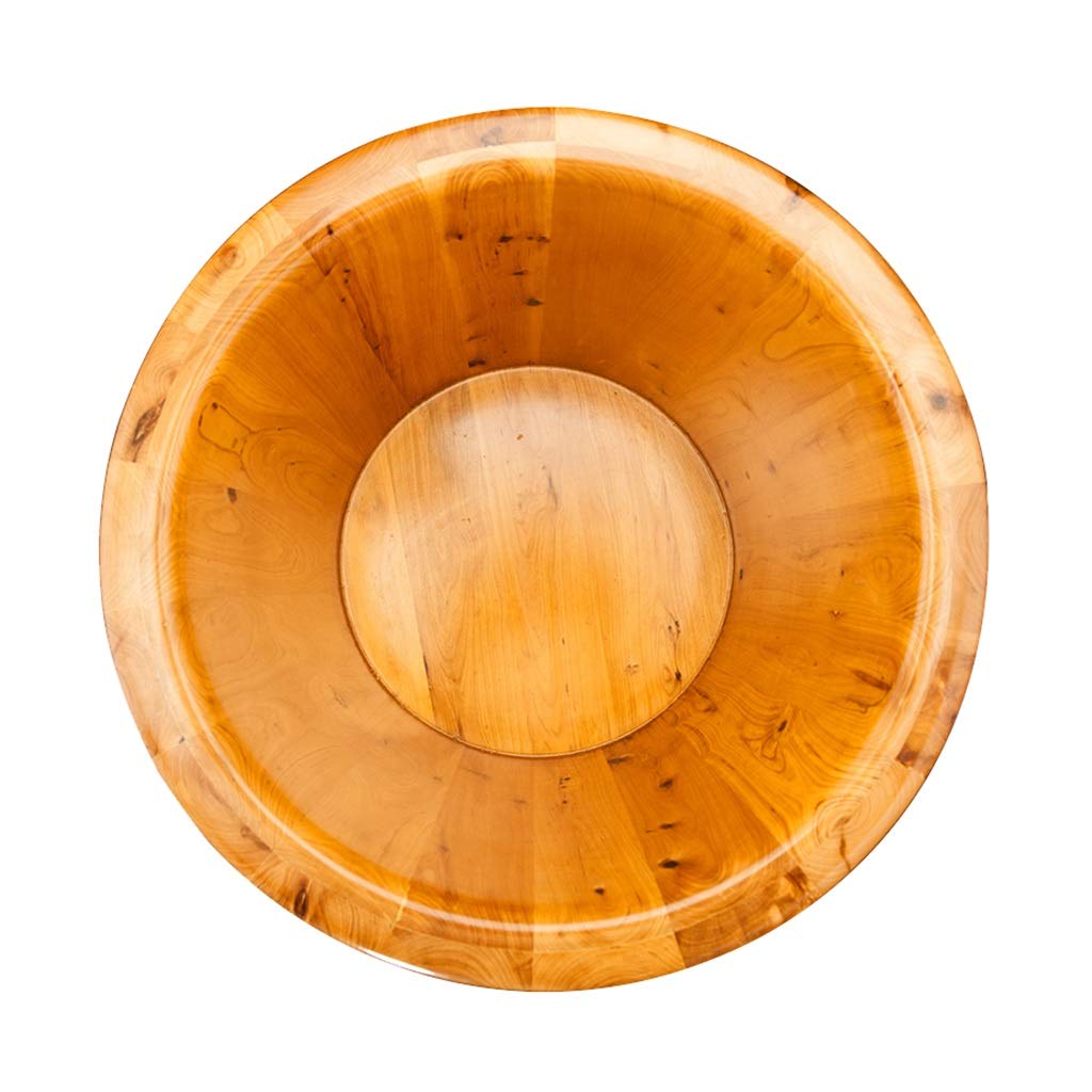 Barile per Piedi,Secchio da Bagno in Legno per Massaggio,Fatto a Mano,Pediluvi Superficie Liscia,Accessori per Il Bagno Anniversario Comfortable Anniversary
