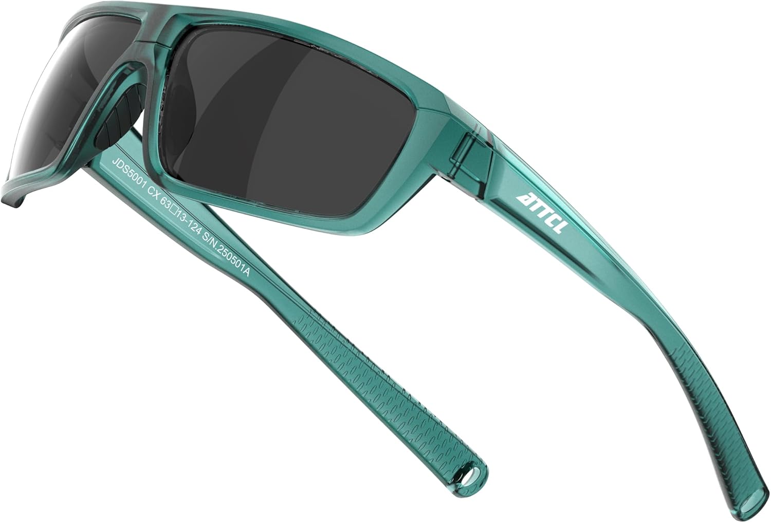 ATTCL Polarized Sunglasses Men for Fishing: UV Protection Lightweight TR90 Sports Wrap Sun Glasses Driving Golf Running