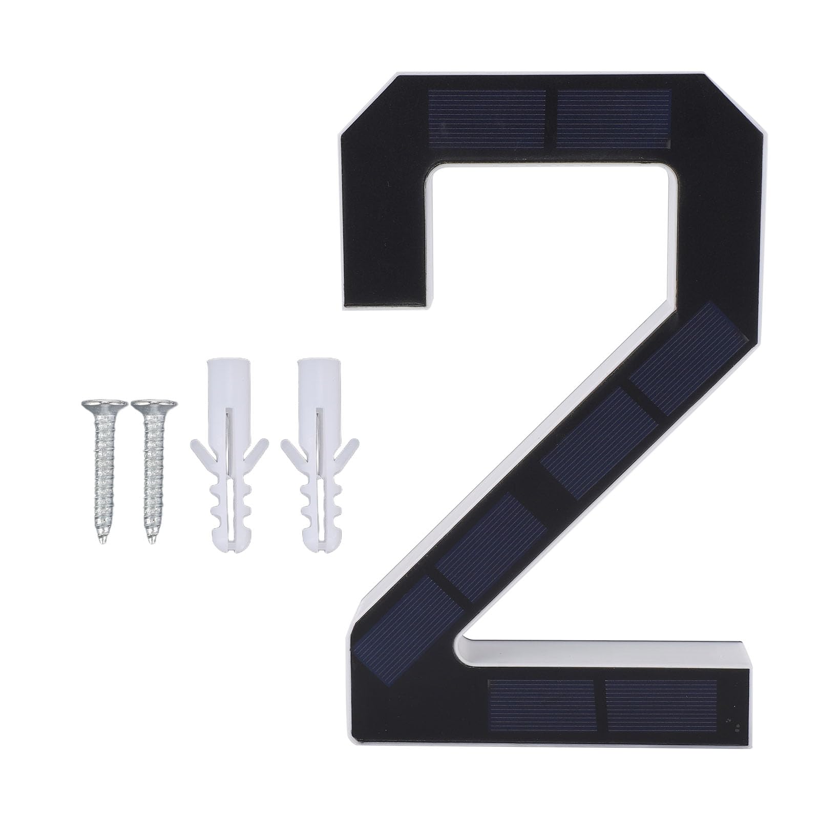 Numéros de maison solaires extérieurs LED étanches 9 pouces - 8