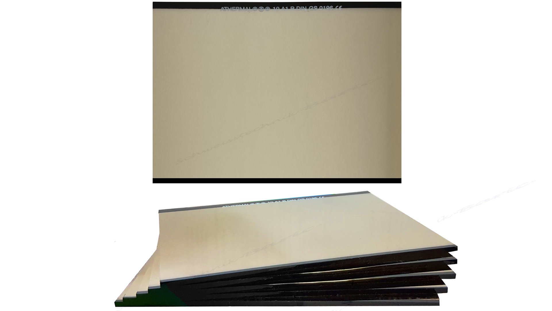 Aulektro Industrie DIN 11 szkło ochronne do spawania lustrzane 5 sztuk 90 x 110 mm