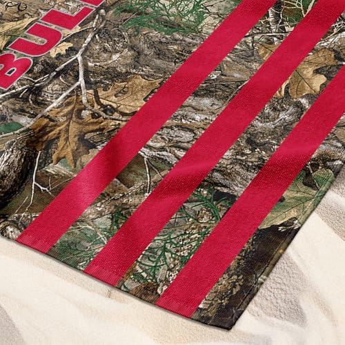 Image of Northwest NCAA Georgia Bulldogs Unisex-Adult Beach Towel, 30 inch x 60 inch, Realtree Stripes