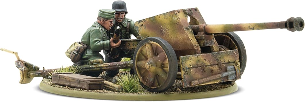 German Army Plastic Pak 40 Anti-Tank Gun and Crew - 28mm Scale Miniatures