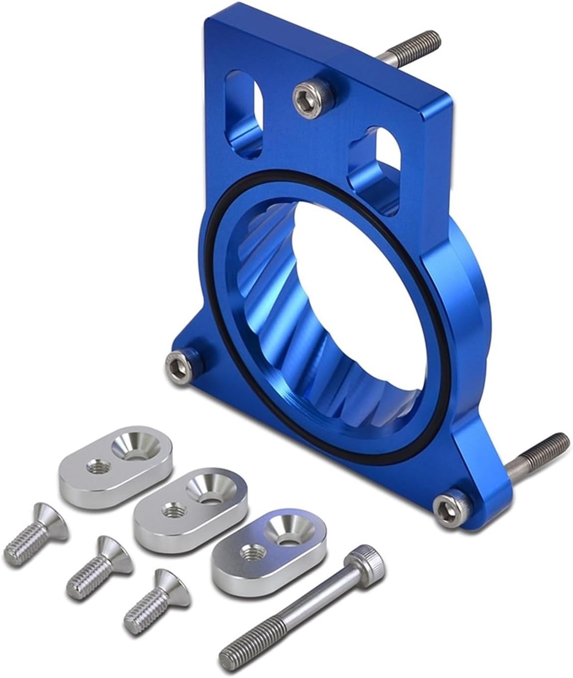 Throttle Body Spacer,Compatible With Cadillac Escalade EXT&ESV V8,Compatible With Chevrolet Silverado/Suburban/Tahoe V8,Compatible With GMC Sierra V8,Compatible With Hummer H2(Red)