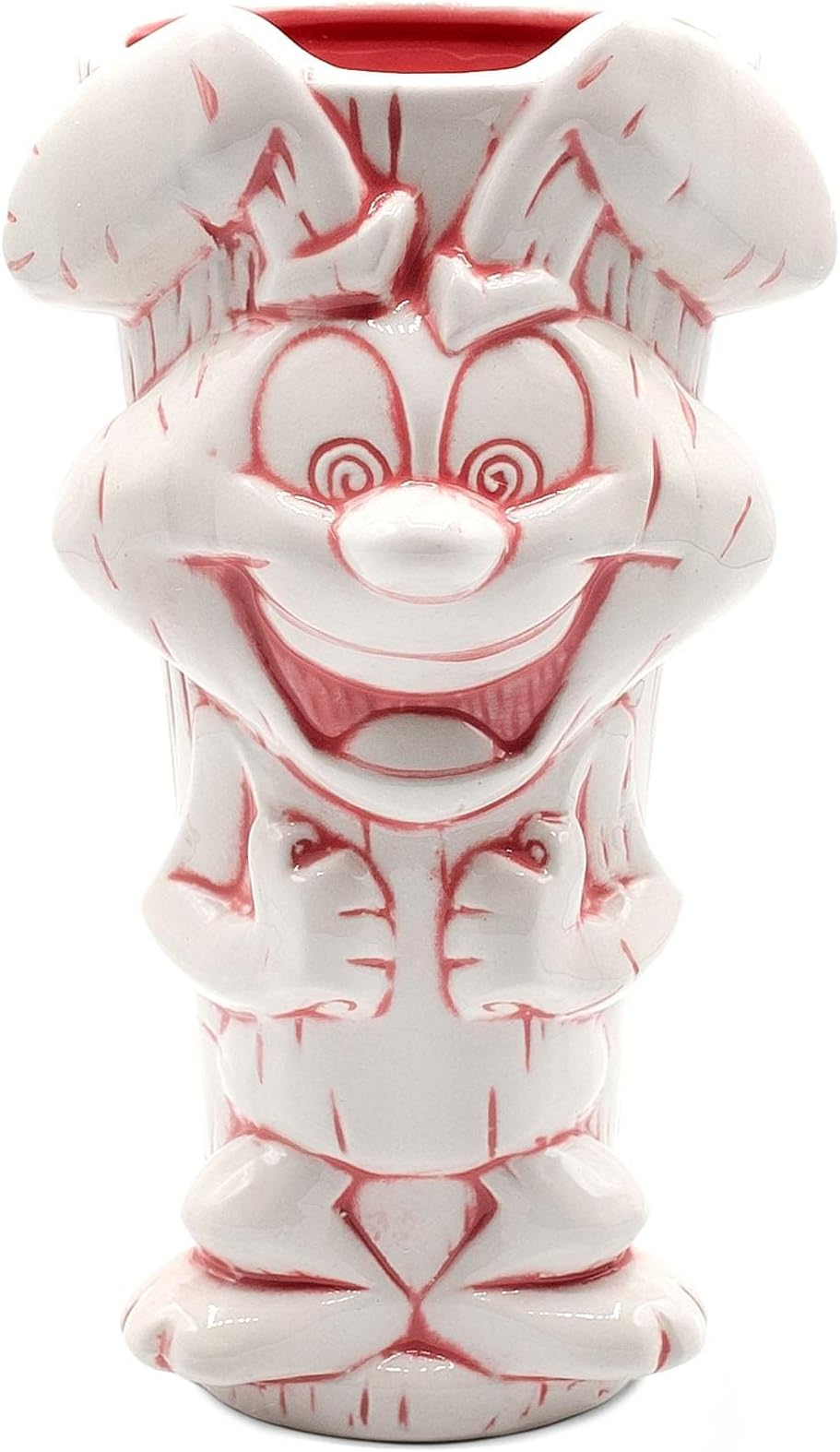 Geeki Tikis General Mills Ceramic Mug, Trix Rabbit | Official Cereal Mascot Collectible Tiki Cups | Tumbler Cocktail Glasses, Tropical Drinkware For Home Barware Set | Holds 20 Ounces