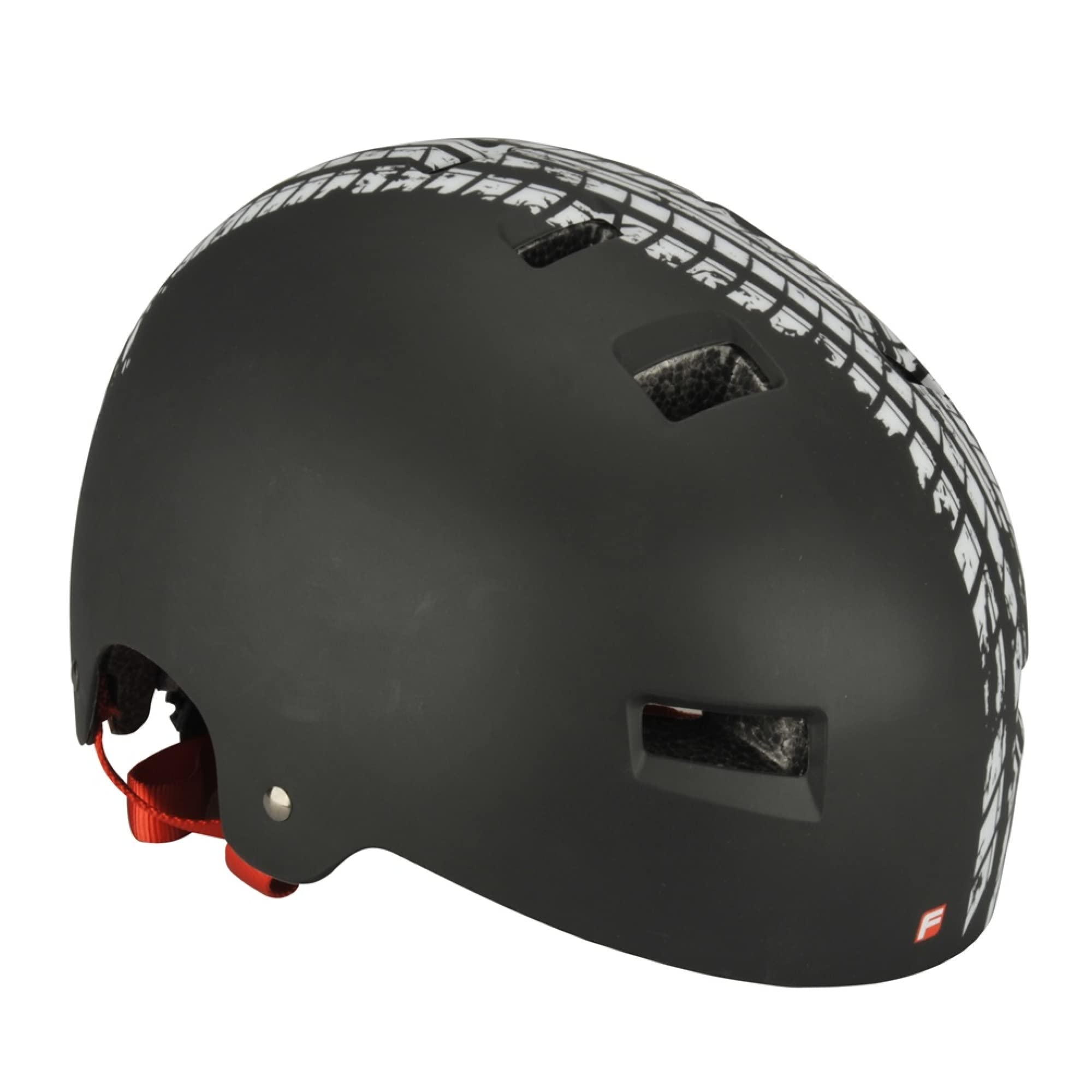 FISCHER Adult BMX Mountain Bike Helmet, Adjustable Cycling Helmet, Skate Helmet