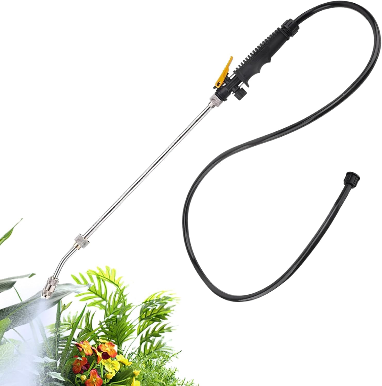 Replacement Sprayer Wand for Ryobi P2800 P2803 Adjustable Nozzle Trigger Lock 29 Inch Stainless Steel Fits 18V Garden Sprayers Mist Jet Spray for Lawn Yard Garden Outdoor Maintenance