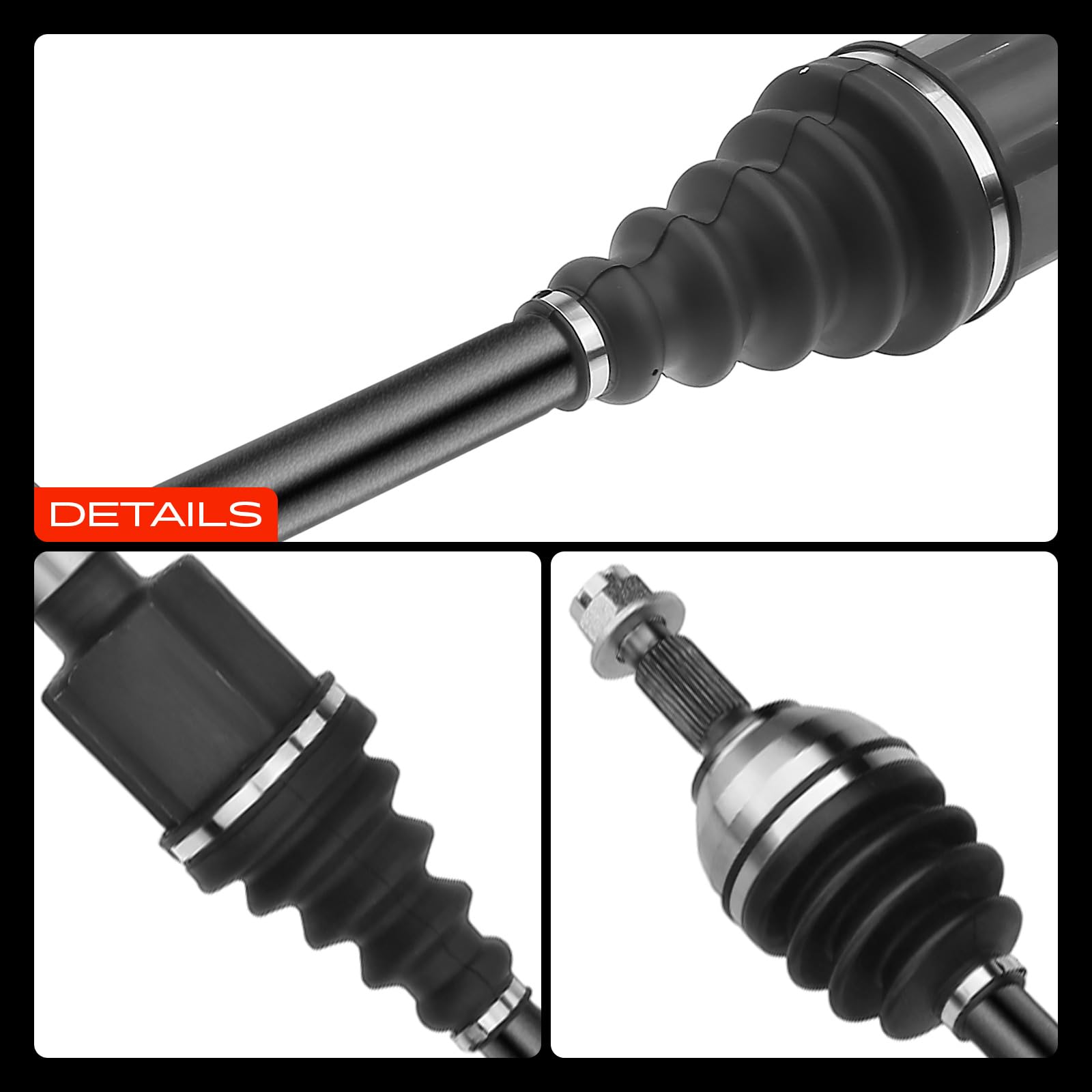 Frankberg Eje motriz Eje de transmisión Caja de cambios manual Eje delantero Derecha Compatible con C5 III RD C6 TD Jumpy VF7 407 6D 407 SW 6E 508 I 8D 508 SW I 8E Replace# 1497188088