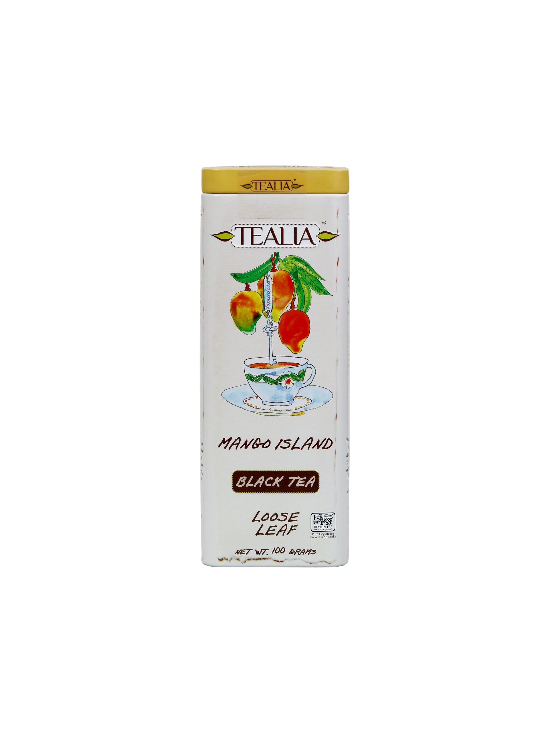 TEALIA Mango Island Loose Leaf Tea, 100g