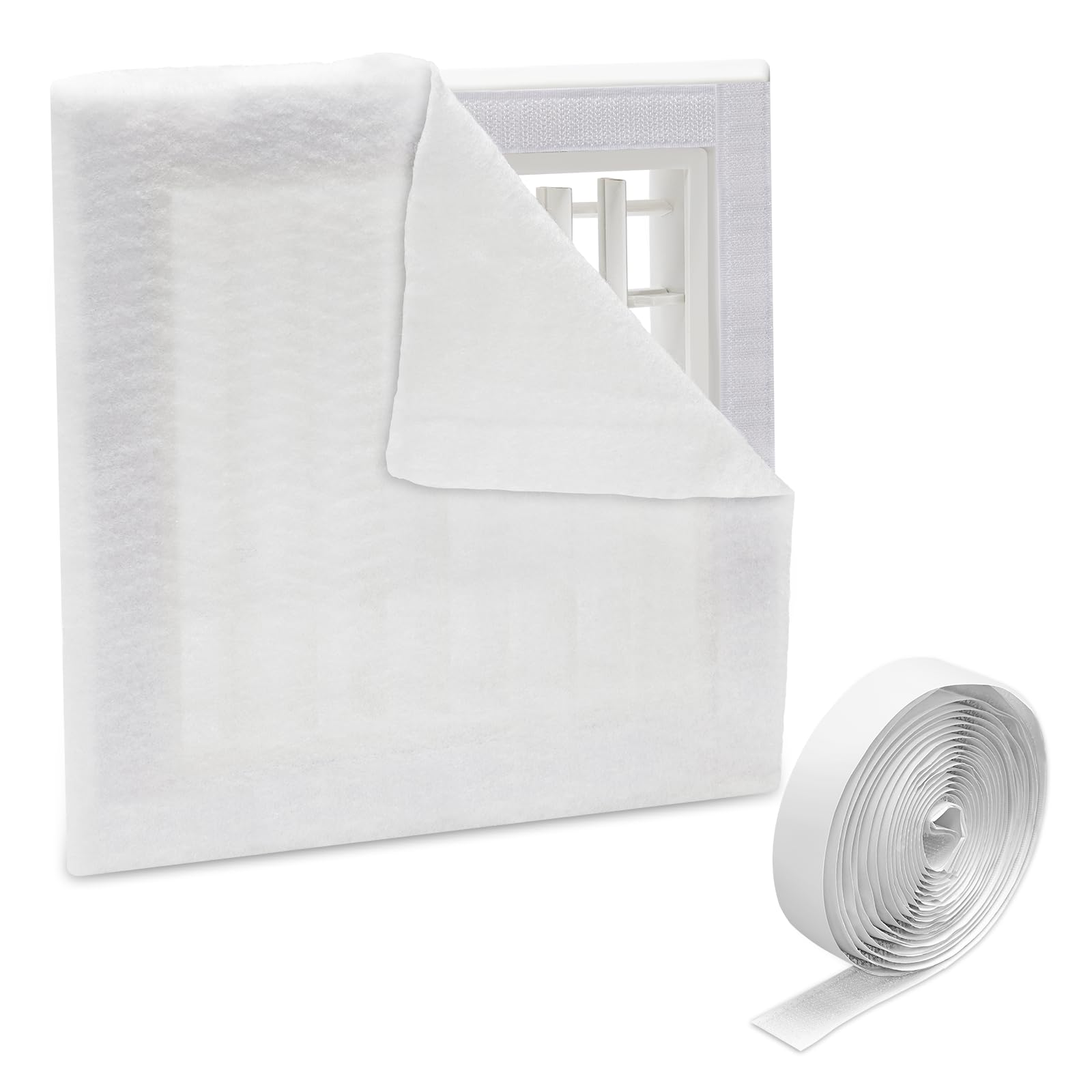 VVFLED 39'' x 90'' Air Vent Filters with 125'' Adhesive Tape, Merv 13 Filter Electrostatic Media