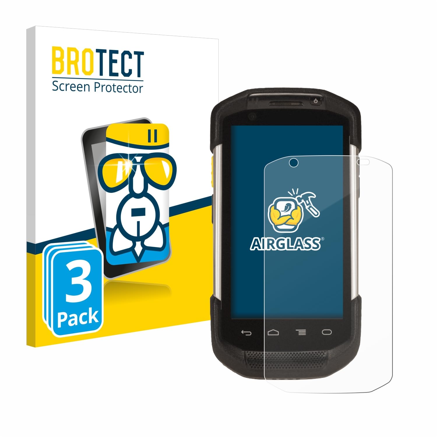 brotect Pellicola Protettiva Vetro per Zebra TC77/ TC75/ TC75x