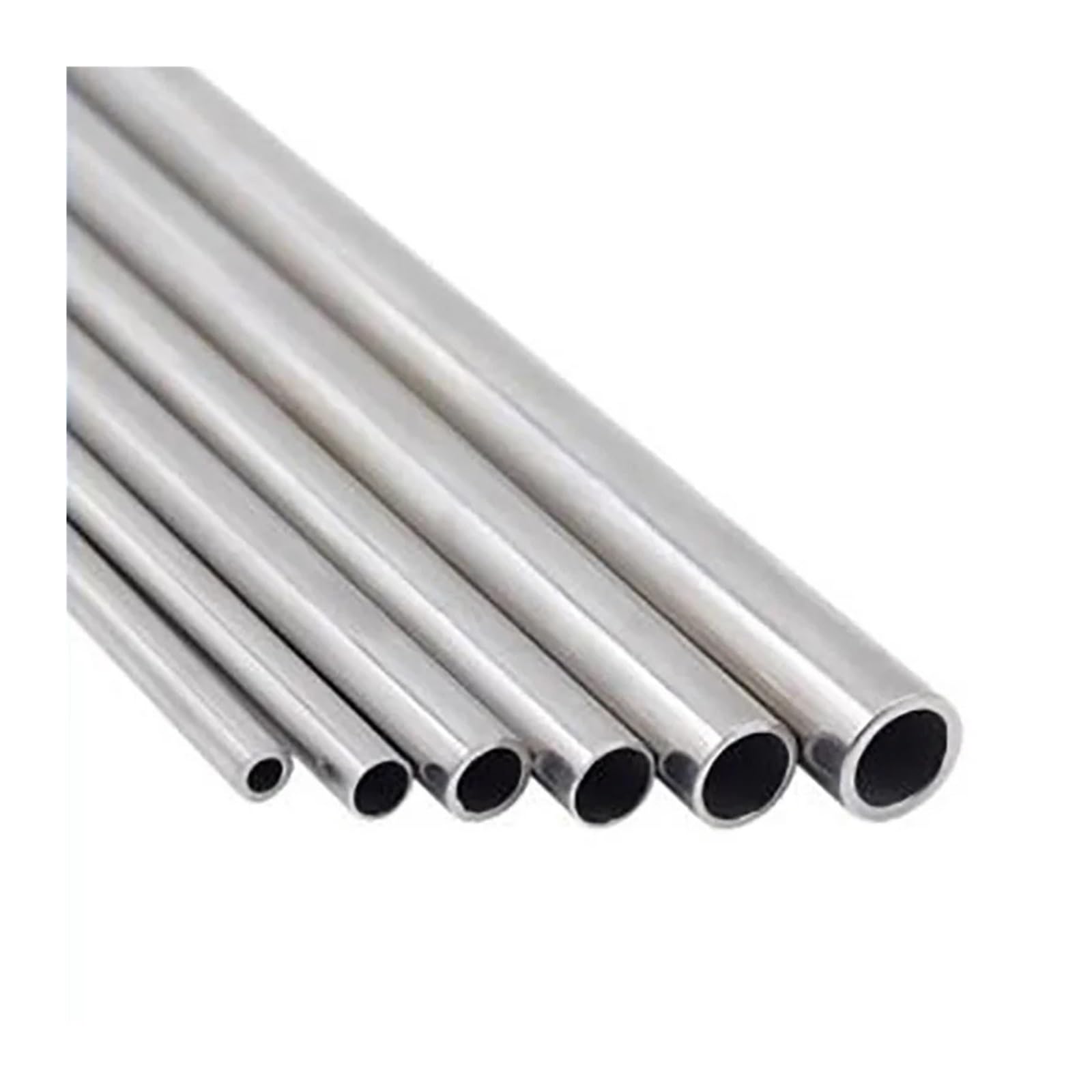 PALKSEUC 304 Stainless Steel Tube, 304 Stainless Steel Round Capillary Tube Multiple Sizes 81pcs(250mm,24x1mm 1pc)