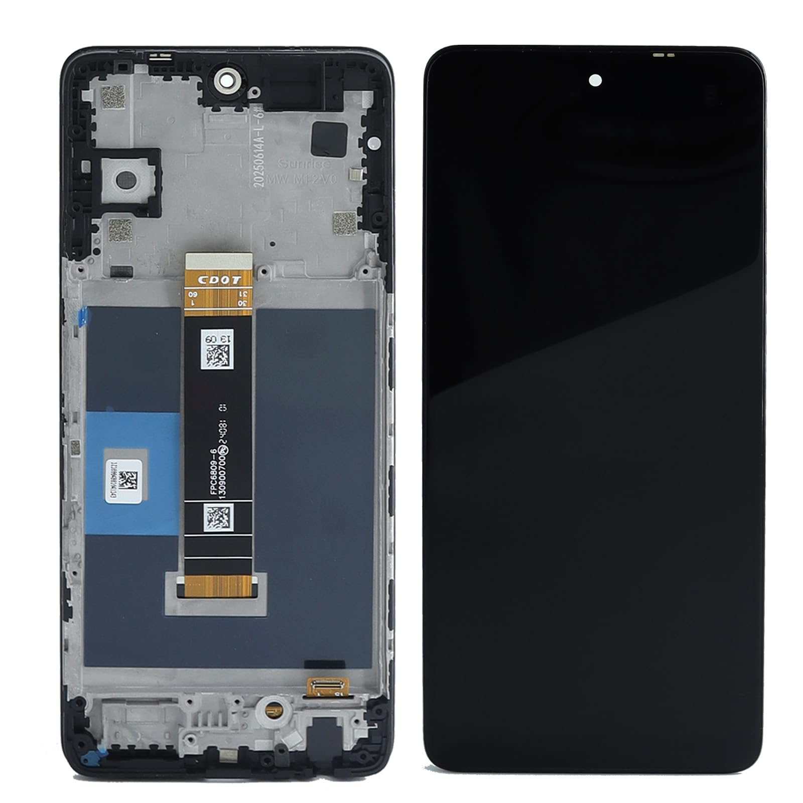 Photo 1 of Ygpmoiki T705M LCD Screen Display Touch Digitizer Assembly with Frame Replacement for TCL 60 XE 5G / 60 XE Nxtpaper T705M T705V T705J 6.78"
