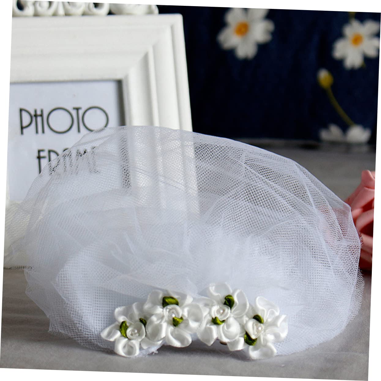 Gigicloud Hundebraut-Schleier Mit Clip – Handgefertigt, Weiße Kopfbedeckung Für Haustier-Hochzeiten, Geburtstage & Mottopartys (für Halsumfang 25–48 Cm)