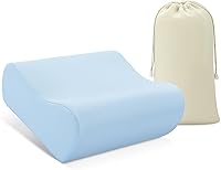 Vista 9 de AM AEROMAX Almohada de espuma viscoelástica con contorno firme, almohada cervical para aliviar el dolor de cuello, almohadas ortopédicas para dormir