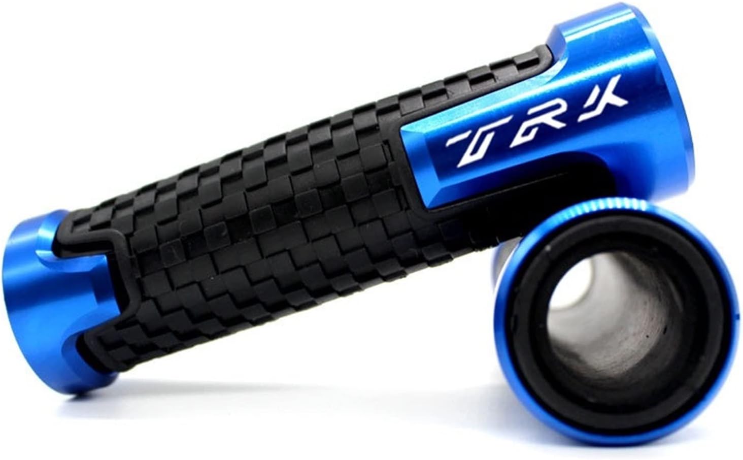 Para TRK502 TRK502X TRK251 TRK 502 502X 251 Accesorios de motocicleta Aluminio CNC Hand Grips Mango Bar End Cap (Color  Azul, Tamaño A)