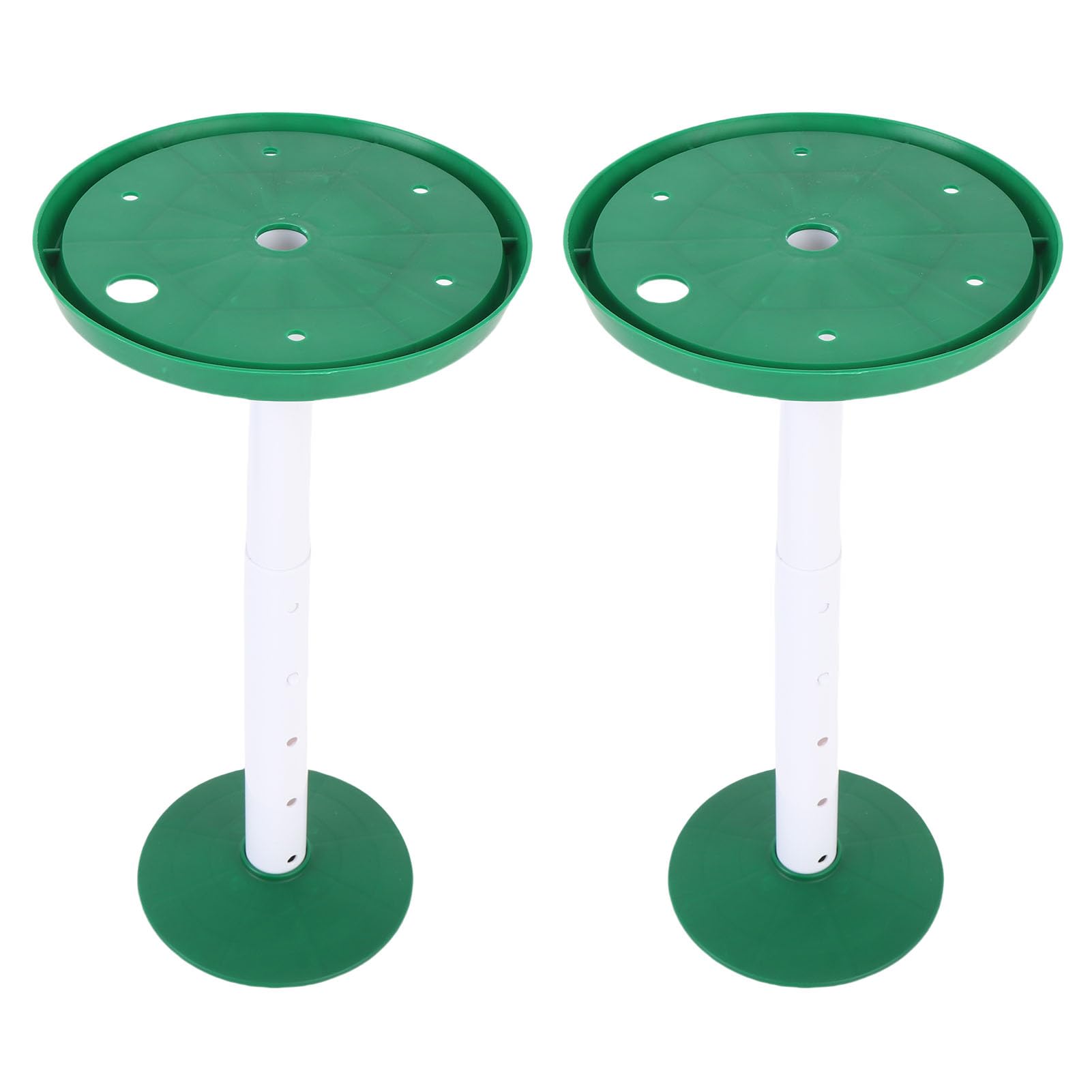 ZASCHMOY Adjustable Height Plant Inserts with Drainage Hole - Versatile Planter Filler Risers for Inside Pots - Green Fit Various Pot Sizes Enhance Decor (Green)