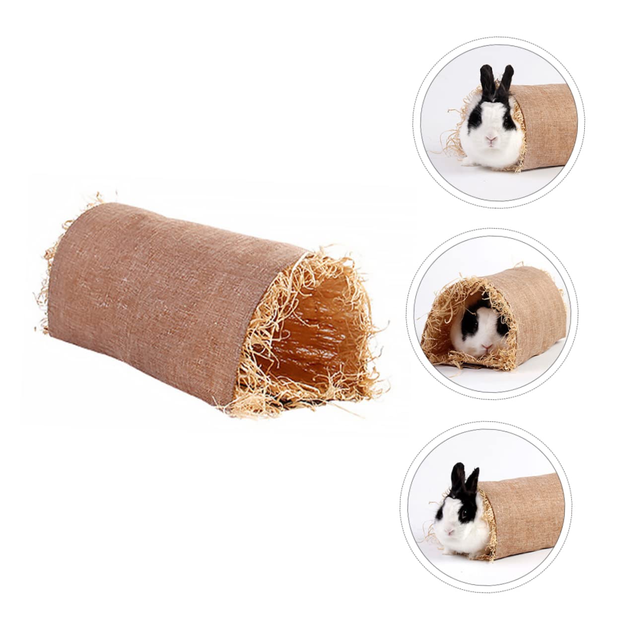 Túnel for hámster, túnel for conejitos, Nido, Jaula for, Accesorios, cabaña for, Colcha de Hierba for Mascotas, Rabb(A,L)