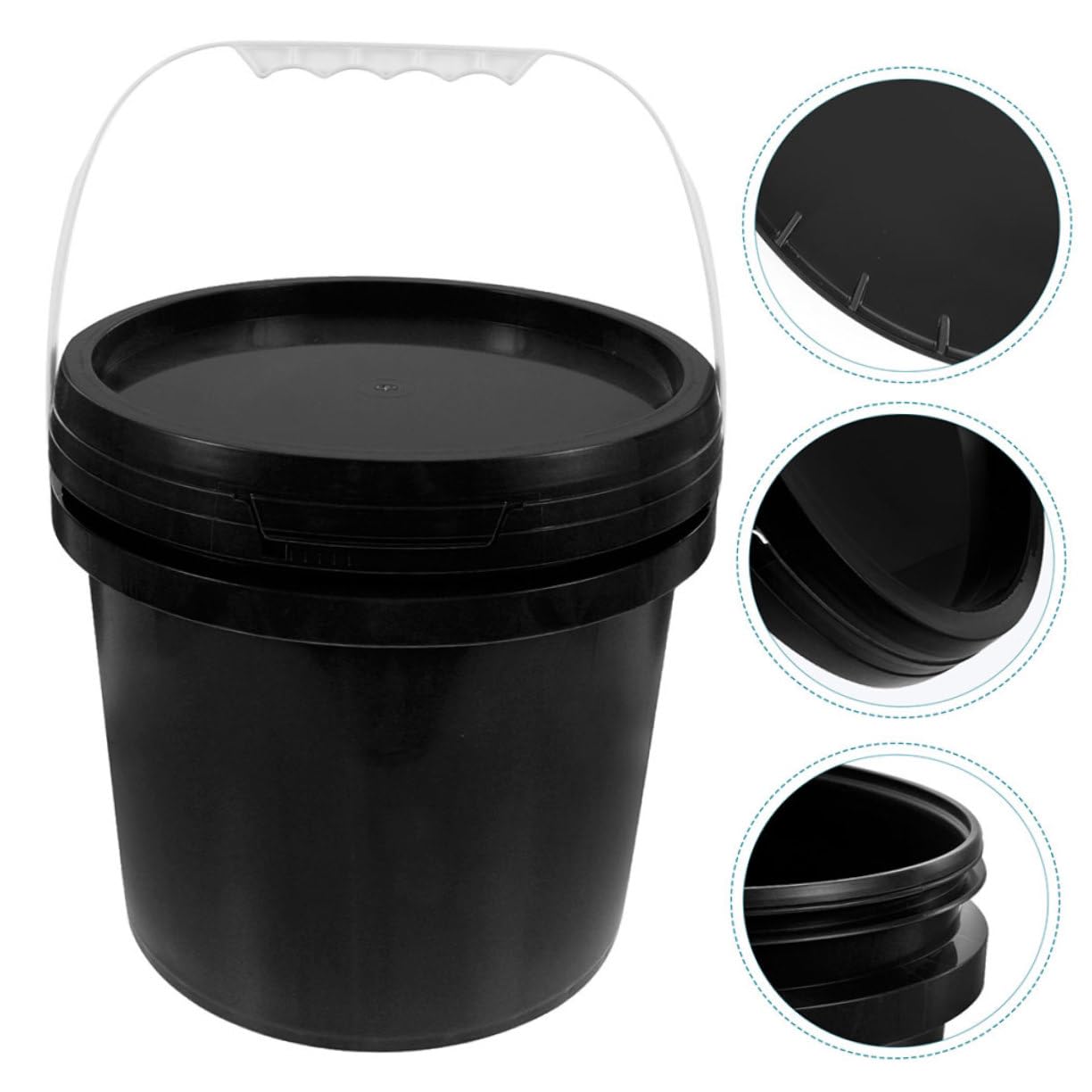 DOITOOL Cubo De Plástico para Pintura Contenedor Sellado Almacenamiento De Pintura Al Óleo con Asa