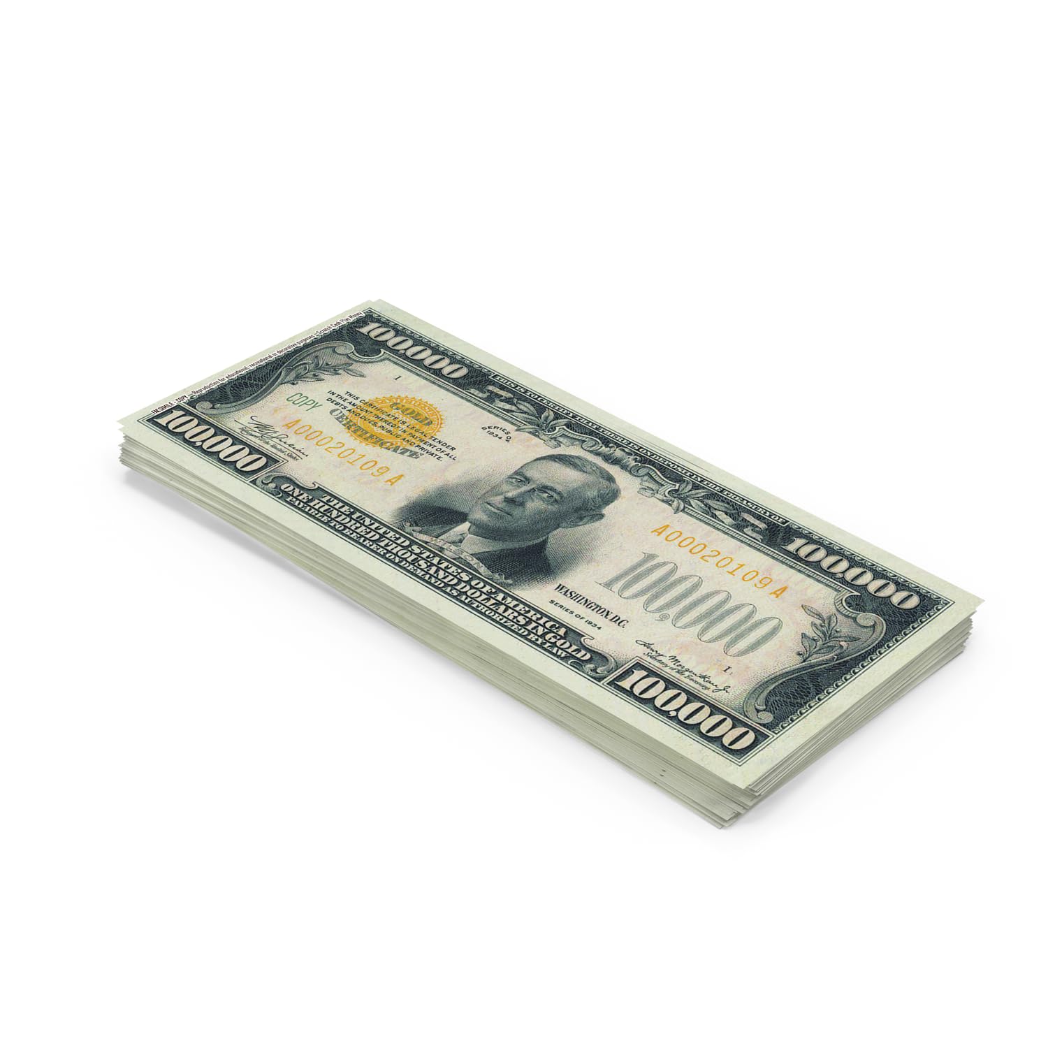 Scratch Cash Dollars Box – 10 000 Faux Billets $100 Old Style – Fac-similé Taille Réelle – Pour Jeux éducatifs, Déco, Photos Et Vidéos