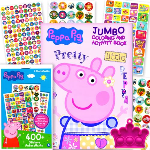 Bendon Peppa Pig Coloring Activity Book and Sticker Set for Kids