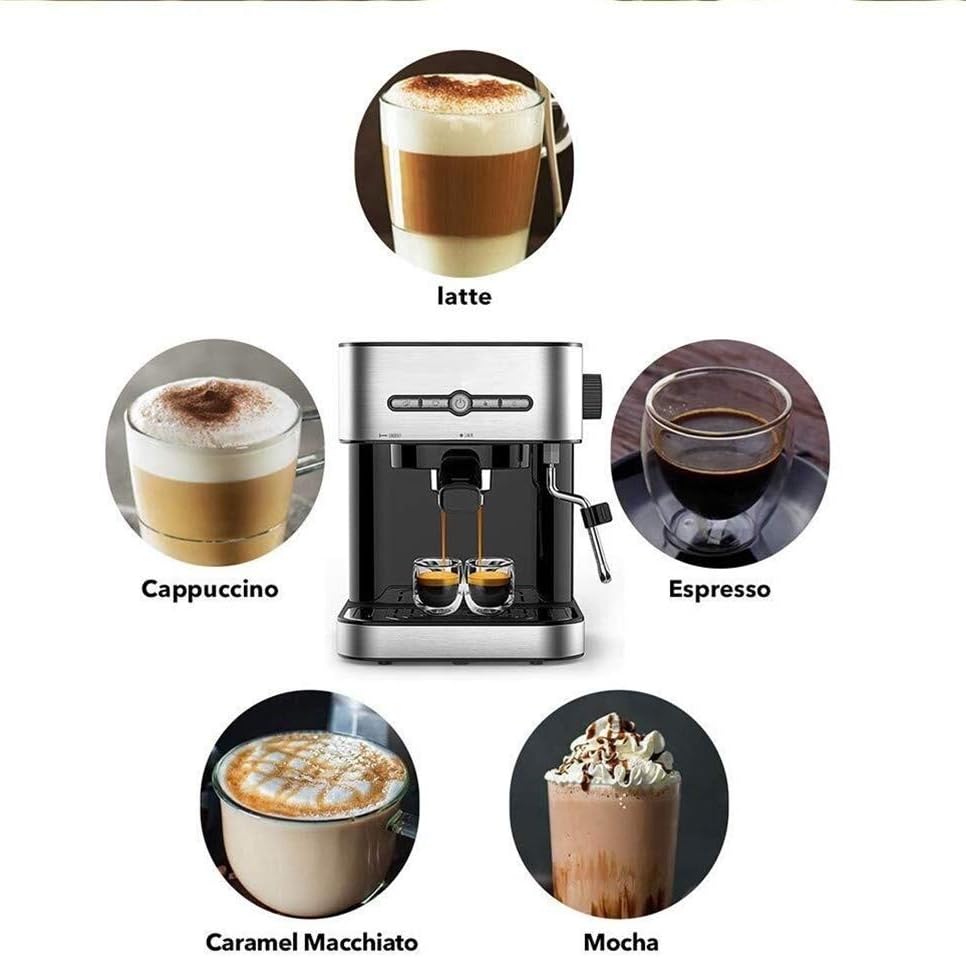 Coffee Machine, Espresso Machines Pump Coffee Machine, Small Commercial Semi-automatic Coffee Machine, Can Make A Variety Of Coffee Drinks, 950w, 1.4L
