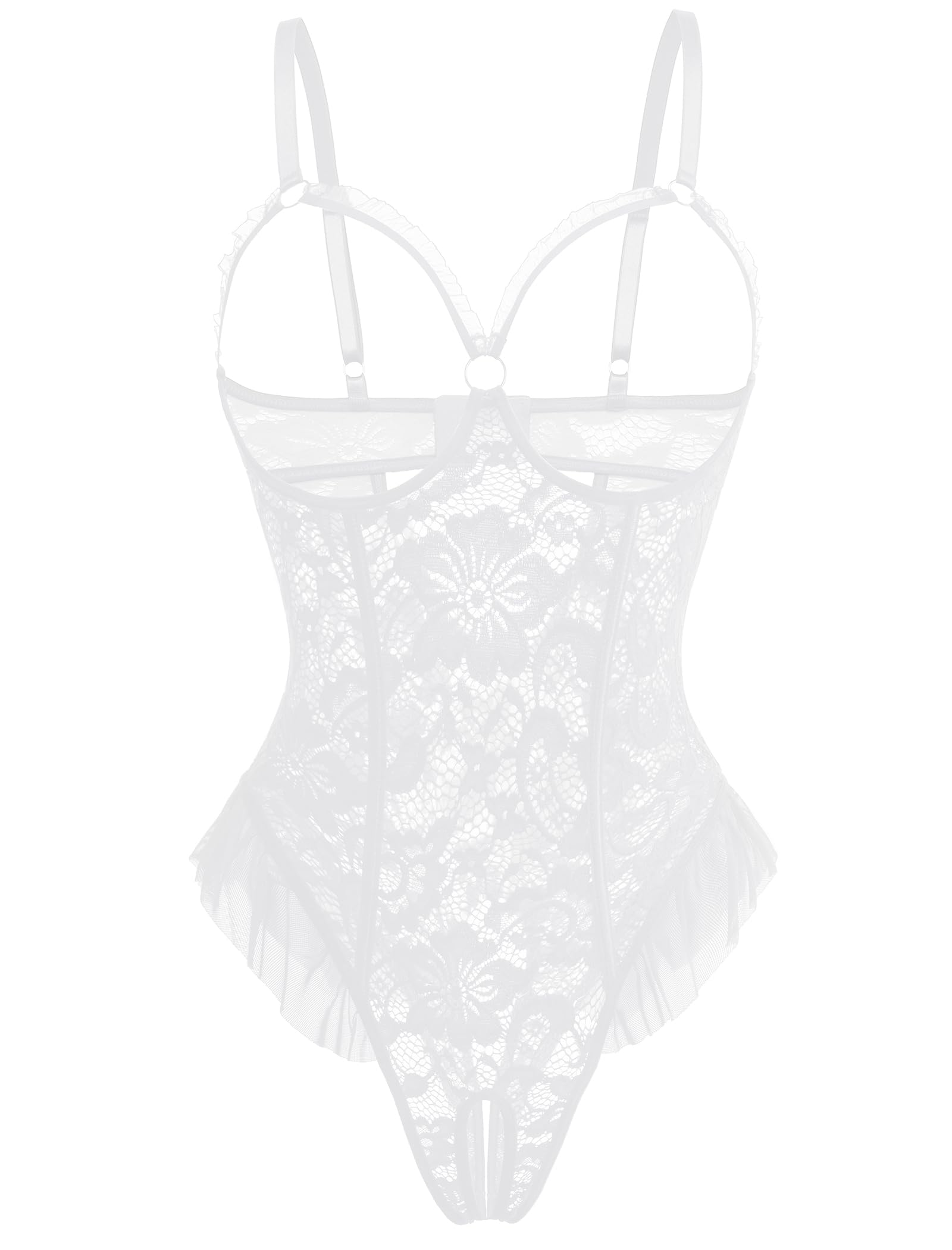 Avidlove Women One Piece Lingerie Sexy Lace Babydoll Mini Bodysuit