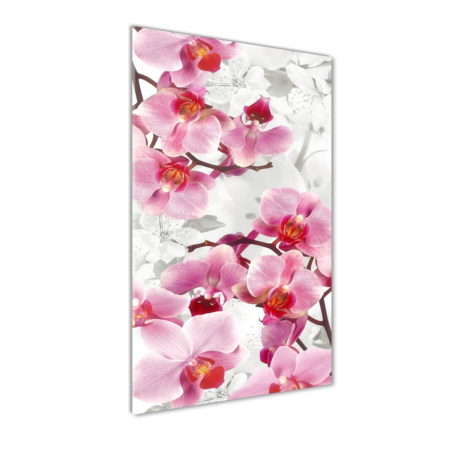 Orchidée rose impression sur verre 60x120 cm pour sublimer votre cuisine