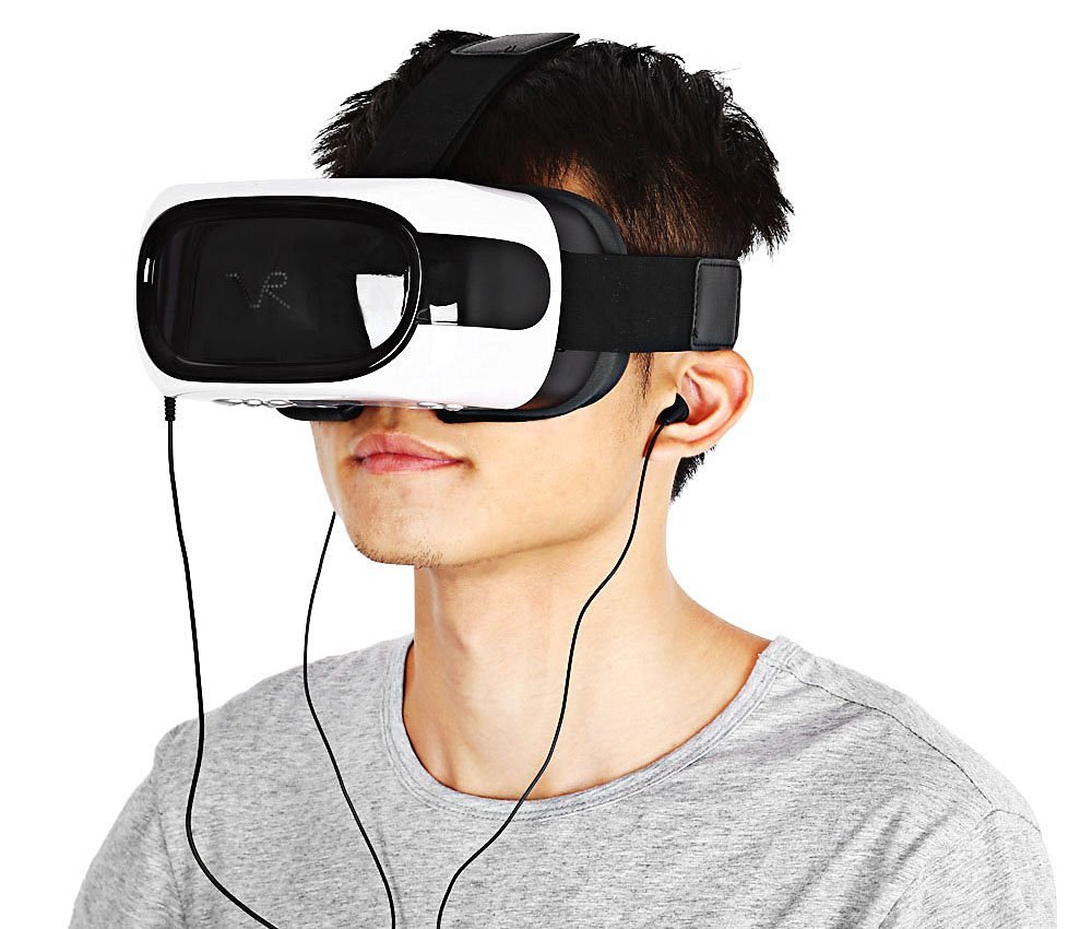 Aootek All in One VR Headset Virtual Reality Headset 3D VR Glasses,Game Android 5.1 HDMI HD 1G/8G 360 Viewing,support Wifi 2.4G Bluetooth TF Card Supported (red)