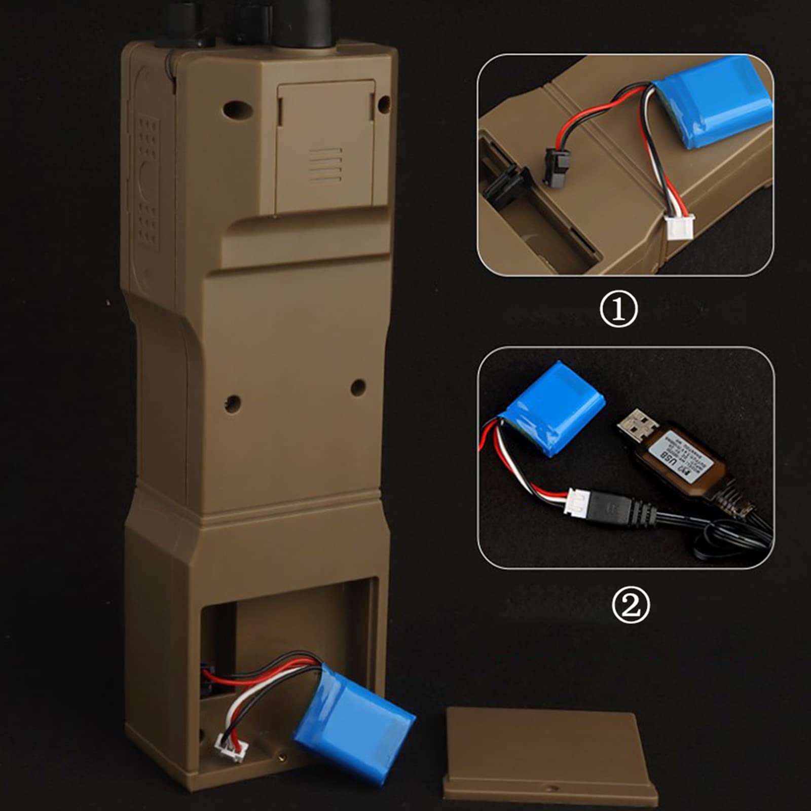 Tactical Loader Prc-152 Sac de transport pour Airsoft avec adaptateur et USB pour Airsoft Paintball