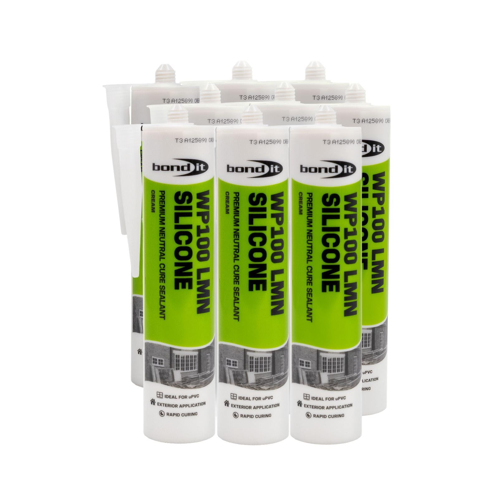 Bond-It WP100 Neutral Cure Silicone Oxime Sealant (x 9) - Cream