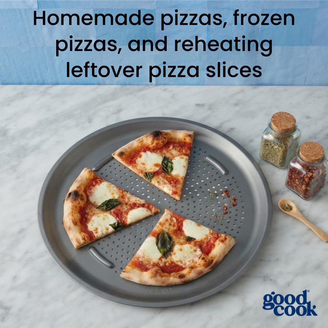 GoodCook AirPerfect Pizza Pan with Cutting Guides, 16-Inch, Gray — Amazon image 7