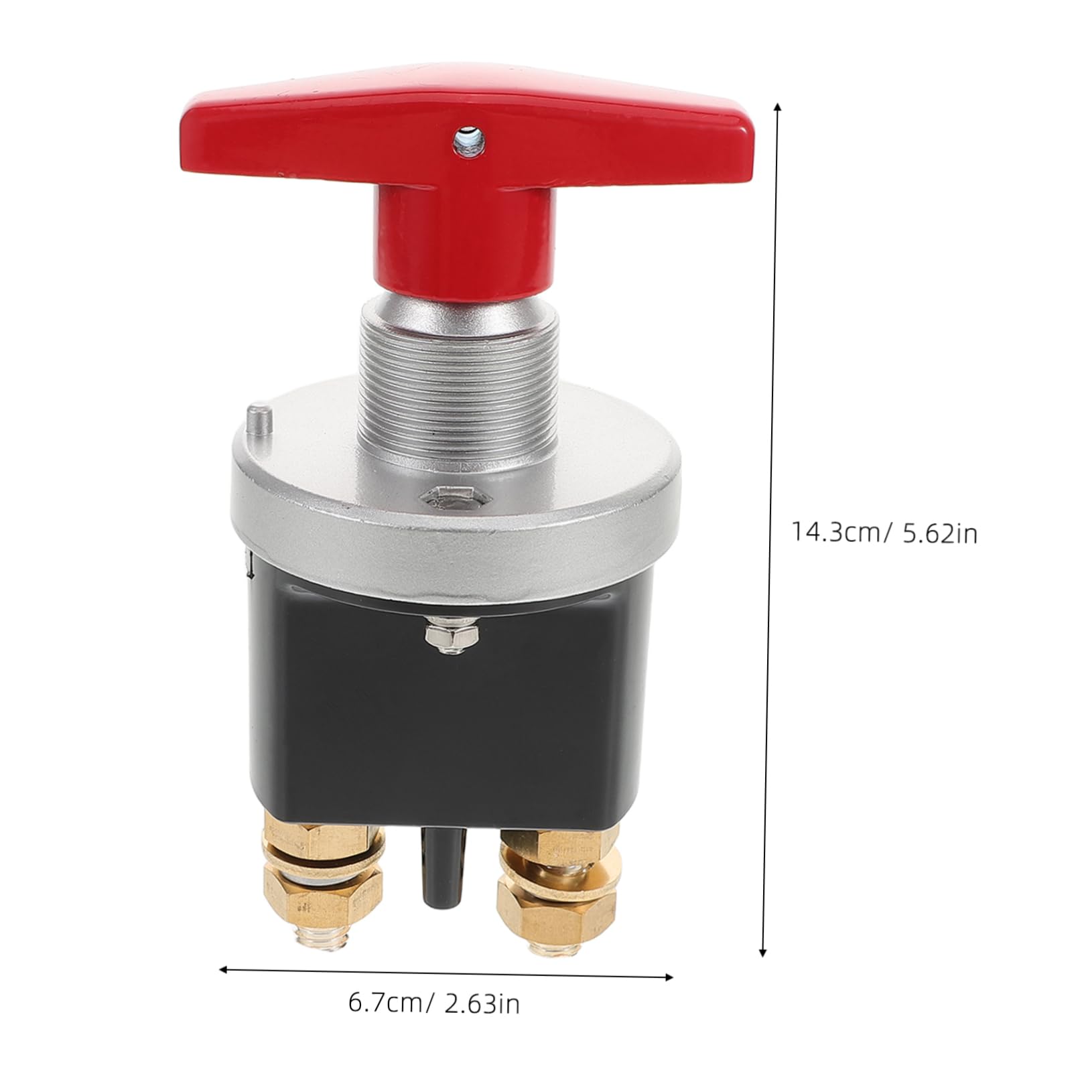 GLEAVI Heavy Duty Battery Disconnect Switch Handle Lock Power Cut Off for Car Truck Rv Boat and Yacht Durable Isolator Switch