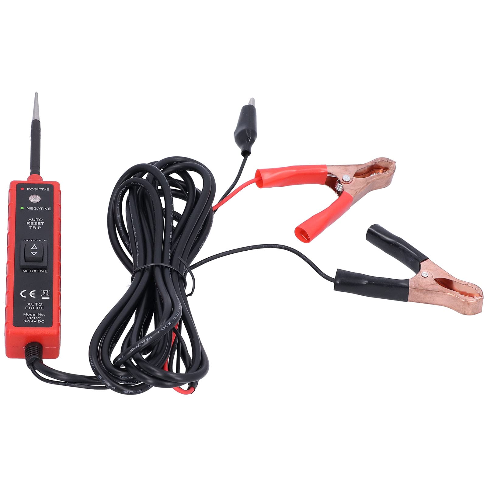 Holigie 6?24V Power Circuit Electrical Circuit Tester Detector Professional Auto Diagnostic Tool with 14.8ft Cable