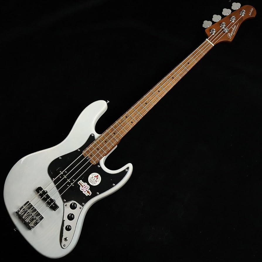 Amazon | Bacchus WL4-ASH/RSM White Blonde エレキベース ロース